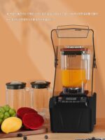 송타이 블렌더 신형 후드 스무디 머신 상업용 밀크티 숍 무소음 다기능 블렌더 스무디 아이스 크러셔 - 이미지 4