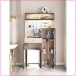 친환경 다이닝 사이드 캐비닛 통합형 벽면 하이 캐비닛 스톤 코보스 스위핑 로봇 랙 진공 청소기 보관 캐비닛