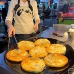 인터넷 스타 리메이메이와 같은 스타일 스테인리스 스틸 손잡이 파 팬케이크 프라이팬 팬케이크 냄비 상업용 노점 간식 팬케이크 팬 - 이미지 2