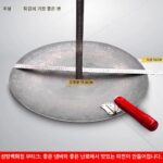 인터넷 스타 리메이메이와 같은 스타일 스테인리스 스틸 손잡이 파 팬케이크 프라이팬 팬케이크 냄비 상업용 노점 간식 팬케이크 팬 - 이미지 3