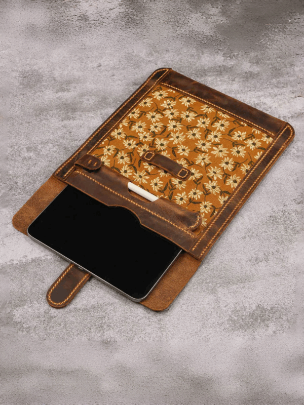 핸드메이드 오리지널 개성 레트로 유럽 및 미국 빈티지 정품 가죽 1층 소가죽 크레이지 호스 가죽 원단 iPad Air Pro 태블릿 컴퓨터 보호 커버 V03-LIPFB