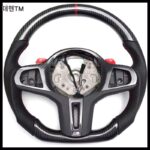 BMW 12345 시리즈 M3X3X4X5X6X7 카본 파이버 스티어링 휠 수정 MP 스포츠 휠 어셈블리 M1M2에 적용 가능