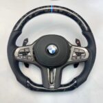BMW 12345 시리즈 M3X3X4X5X6X7 카본 파이버 스티어링 휠 수정 MP 스포츠 휠 어셈블리 M1M2에 적용 가능 - 이미지 3