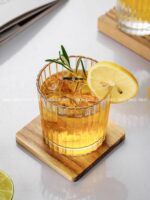 인스 스타일 수직 패턴 유리 맥주 컵 위스키 컵 홈 고가 커피 컵 주스 컵 음료 컵 - 이미지 5