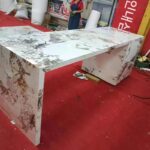 록 플레이트 아일랜드 테이블 티 테이블 통합형 접이식 오픈 쿠킹 테이블 사용자 정의 다기능 라이트 럭셔리 아일랜드 - 이미지 5