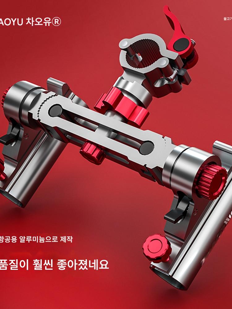 main_813988192003_0-1 독일과 일본 수입 기술 차오위 낚시 상자 낚시 의자 더블 터렛 브라켓 더블로드 더블 헤드 두꺼워진 범용 더블 터렛 - 이미지 1