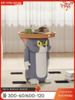 만화 톰캣 커피 테이블 크리에이티브 거실 장식 바닥 귀여운 선물 조명 럭셔리 장식 입주 선물