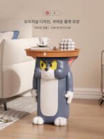 만화 톰캣 커피 테이블 크리에이티브 거실 장식 바닥 귀여운 선물 조명 럭셔리 장식 입주 선물 - 이미지 2
