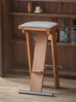 [연시룸] 더블바 바스툴 솔리드우드 하이스툴 바스툴 심플 모던 중세 오리지널 디자인 - 이미지 4