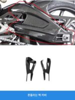 BMW s1000r 싱글 r 모터사이클 탄소 섬유 개조 액세서리 쉘 펜더 사이드 패널 고정 윈드 윙 연료 탱크 커버 - 이미지 3