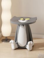 톰캣 커피 테이블 장식 바닥 소파 사이드 테이블 귀여운 가정용품 크리에이티브 만화 침대 옆 테이블 입주 선물 - 이미지 5