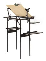 Love Wife 고정밀 접이식 이젤 수채화 미술 시험 손으로 그린 ​​야외 스케치 네발 금속 이젤 높은 안정성 - 이미지 2