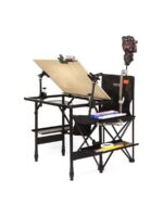 Love Wife 고정밀 접이식 이젤 수채화 미술 시험 손으로 그린 ​​야외 스케치 네발 금속 이젤 높은 안정성 - 이미지 5