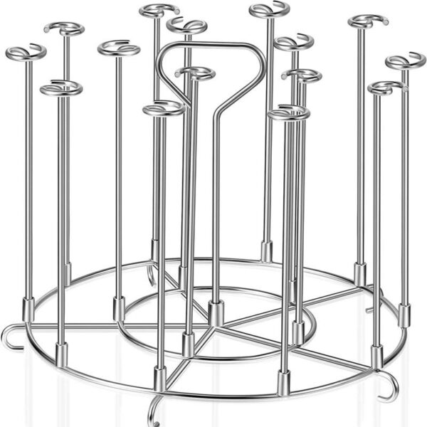 에어 프라이어 주방 수직 바베큐 오븐 그릴 바베큐 핀 베이킹 액세서리 분리형 회전 바베큐 랙