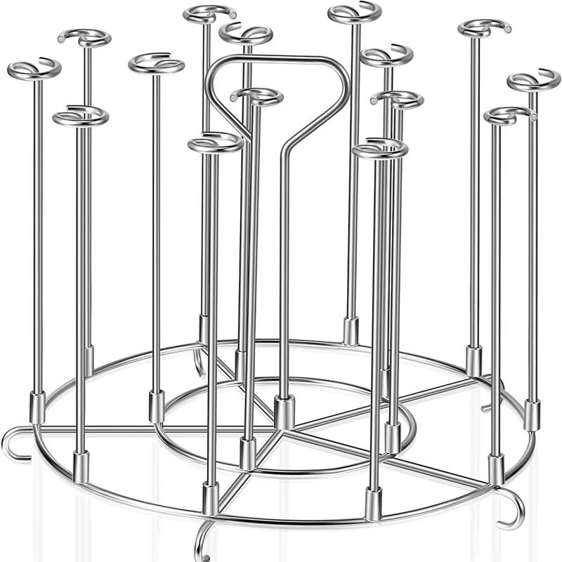 main_814518246158_0-2 에어 프라이어 주방 수직 바베큐 오븐 그릴 바베큐 핀 베이킹 액세서리 분리형 회전 바베큐 랙 - 이미지 1