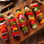 에어 프라이어 주방 수직 바베큐 오븐 그릴 바베큐 핀 베이킹 액세서리 분리형 회전 바베큐 랙 - 이미지 4