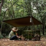 Wildman 부시크래프트 야외 캠핑 TC 코튼 커튼 윈드실드 윈드실드 스크린 방풍 캠프파이어 천 벽 맞춤형 - 이미지 3