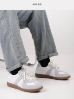 Dexun 신발 남녀 정품 가죽 소가죽 5cm 보이지 않는 키 증가 신발 두꺼운 밑창 커플 캐주얼 흰색 신발 포레스트 검프 신발 7 - 이미지 2