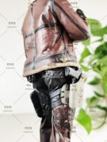레지던트 이블 게임 주변 인형 장식품 좀비 헌터 가죽 재킷 남성 레온 손 모델 장난감 - 이미지 3