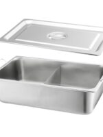 두꺼워진 스테인리스 스틸 더블 그리드 만다린 오리 냄비 상업용 프라이팬 가정용 일체형 핫팟 냄비 더블 그리드 뷔페 냄비 - 이미지 5