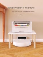 청소 로봇 랙 바닥형 빈 가정용 높고 낮은 발 랙 캐비닛 계층형 랙 고양이 변기 상자 랙 - 이미지 3