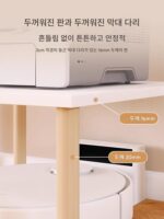 청소 로봇 랙 바닥형 빈 가정용 높고 낮은 발 랙 캐비닛 계층형 랙 고양이 변기 상자 랙 - 이미지 4