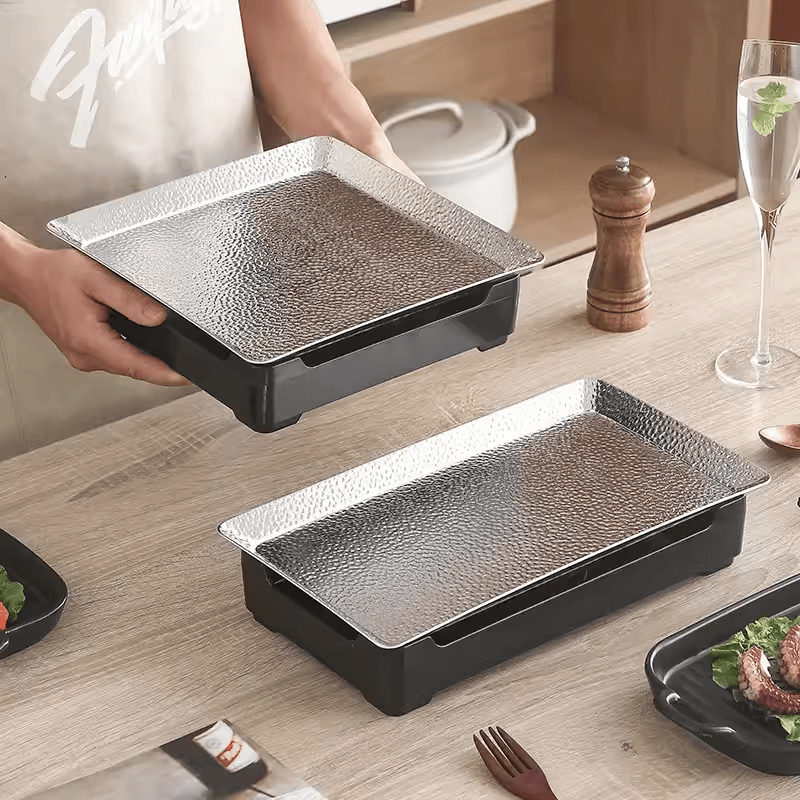 main_815458705758_0-1 상업용 스테인리스 스틸 핫 꼬치 단열로 바베큐 레스토랑 양고기 꼬치 캔들 가열로 직사각형 사각형 바베큐 플레이트 - 이미지 1