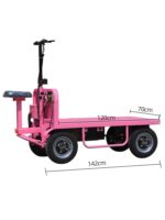 전기 플랫베드 트럭 스톨 트럭 스톨 트럭 모바일 아침 식사 카트 다기능 4륜 모바일 간식 카트 - 이미지 4