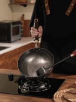 Artisan Ziqi 거울 무코팅 스노우 플랫 소형 우유 냄비 손으로 만든 아기 음식 냄비 노스틱 프라이팬 - 이미지 2