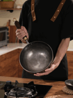 Artisan Ziqi 거울 무코팅 스노우 플랫 소형 우유 냄비 손으로 만든 아기 음식 냄비 노스틱 프라이팬 - 이미지 3