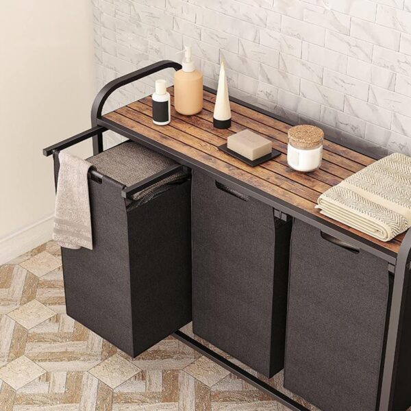 더러운 옷 바구니 가정용 다기능 카트 랙 바닥 분류 더러운 옷 바구니 바퀴 달린 이동식 옷 보관 바구니