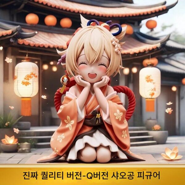 오리지널 신 Q 버전 샤오 팰리스 핸드메이드 호두 간위 천둥 장군 게임 주변 모델 장식품 주변 선물