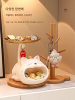 일본 KGL 입주 선물 행운 고양이 장식품 열쇠 수집 현관으로 들어가는 창의적인 가정 장식