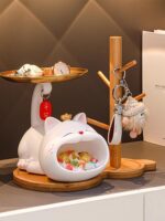 일본 KGL 입주 선물 행운 고양이 장식품 열쇠 수집 현관으로 들어가는 창의적인 가정 장식 - 이미지 5