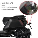 Mavericks NXT 번호판 프레임 번호판 프레임 프로젝션 램프 브라켓 상향 스테인리스 스틸 전기 자동차 NXT 수정 액세서리에 적용 가능 - 이미지 2