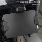 Mavericks NXT 번호판 프레임 번호판 프레임 프로젝션 램프 브라켓 상향 스테인리스 스틸 전기 자동차 NXT 수정 액세서리에 적용 가능 - 이미지 3