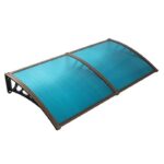 발코니 문을 덮는 천막 조용한 비 조용한 투명 창 처마 PC 선보드 야외 홈 레인 실드 - 이미지 3