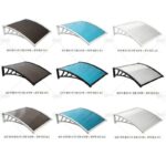 발코니 문을 덮는 천막 조용한 비 조용한 투명 창 처마 PC 선보드 야외 홈 레인 실드 - 이미지 4