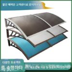 발코니 문을 덮는 천막 조용한 비 조용한 투명 창 처마 PC 선보드 야외 홈 레인 실드 - 이미지 5
