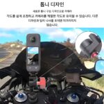 인스타 파노라마 스포츠 카메라 액세서리 오토바이 알루미늄 합금 기어 미끄럼 방지 볼 커버 브라켓에 적합 - 이미지 4