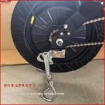 접이식 전기 자전거 후면 삼각대 지지대 브래킷 개조 리튬 배터리 주행 배터리 차량 지지대 삼각대 - 이미지 3