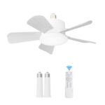 팬 전구 E27 나사 DC 인버터 팬 6단 기어 정방향 및 역방향 17인치 리모컨 디밍 컬러 천장 팬 조명 - 이미지 5