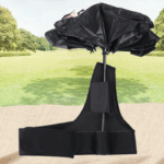 손이 필요 없는 새로운 휴대용 두꺼운 우산. 자외선 차단과 자외선 차단을 위한 이중 용도 우산 - 이미지 4