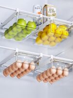 매달아 두는 서랍 냉장고 보관 상자 보관 상자 보관 유물 신선한 계란과 과일 주방 식품 등급 특수 보관 상자