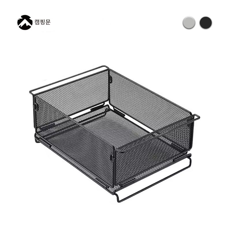 main_817902906786_0-1 Coman CK24BK 접이식 오픈 메쉬 박스 CK-24SS 주방 식기 IGT 테이블 확장형 야외 캠핑 수납 바구니 - 이미지 1