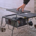 Coman CK24BK 접이식 오픈 메쉬 박스 CK-24SS 주방 식기 IGT 테이블 확장형 야외 캠핑 수납 바구니 - 이미지 2