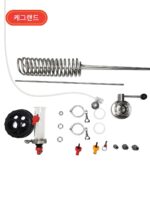 크래프트 맥주 드라이 호핑 키트 2인치 스테인리스 스틸 버터플라이 밸브, 온도 조절 파이프 및 냉각 코일 포함 KegLand - 이미지 4