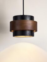 블랙홀 스톤 레트로 침대 옆 침실 샹들리에 하이엔드 빈티지 리프트 가능 이탈리아 미니멀리스트 바 레스토랑 램프