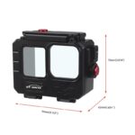 Xinte는 GoPro13/12/11/9 스포츠 카메라 금속 방수 쉘 다이빙 수평 및 수직 촬영 브라켓에 적합합니다. - 이미지 2