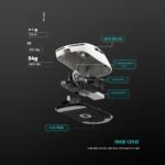 VXE Dragonfly R1 게이밍 마우스 e스포츠 긴 배터리 수명 경량 55g 인체공학적 무선 마우스 코팅 - 이미지 2